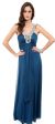 Main image of Long Formal Dress With Embellished Neckline