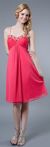 Main image of A-Shaped Short Cocktail Dress with Embellished Neckline