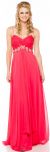 Main image of Bejeweled Empire Waist Long Formal Bridesmaid Dress