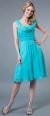 Main image of Short Dress with Ruching Bodice