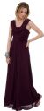 Main image of Long Formal Dress with Ruching Detail