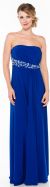 Main image of Strapless Sequin Waist Formal Evening Dress 