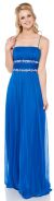 Main image of Bejeweled Waist Spaghetti Straps Formal Bridesmaid Dress
