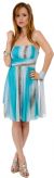 Multi Colored Short dress with Shirred Bust in alternative picture
