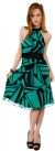 Main image of Halter NeckKnee Length Dress in Geometric Print