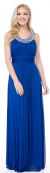 Main image of Pearls U-Neck Ruched Long Formal Bridesmaid Dress 