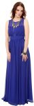 Semi Sheer Top Chiffon Long Formal Bridesmaid Dress in alternative picture