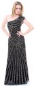 Main image of Full Length Sophisticated Sequined Evening Gown