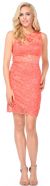Main image of Floral Lace Cutout Short Bridesmaid Party Dress