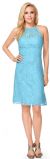 Main image of Halter Neck Floral Lace Short Bridesmaid Party Dress