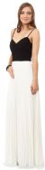Main image of Spaghetti Straps Pleated Skirt Long Formal Bridesmaid Dress