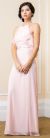 Main image of Halter Neck Ruffled Bodice Long Bridesmaid Dress