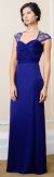 Main image of Bejeweled Empire Cut Long Formal Evening Bridesmaid Dress