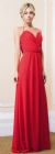 Main image of Halter Tie Grecian Ruched Long Formal Bridesmaid Dress