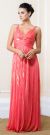 Main image of Metallic Print Long Formal Maxi Dress with Twisted Straps