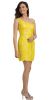 Main image of One Shoulder Two Tone Dress with Asymetical Hemline