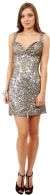 Main image of Short Party Prom Dress with Asymetrical Honey Comb Design