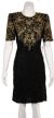 Main image of Short Sequin Floral Bodice Cocktail Dress