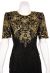 Short Sequin Floral Bodice Cocktail Dress in close-up