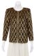 Main image of Patterned Leaves Beaded Design Long Jacket