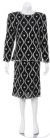 Main image of Flowing Lines Hand Beaded/Sequined Two Piece Dress