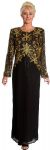 Main image of Long Sequined Floral Formal Dress
