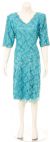 Main image of V-Neck Beaded Lace 2 Formal Dress
