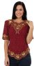 Main image of Small Leaves Design Hand Beaded/Sequined Blouse