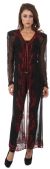 Main image of V-Neck Full Sleeves Beaded Long Sheer Jacket 