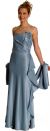 Main image of Shirred Formal Evening Dress with Corsage