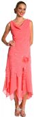 Main image of Asymmetric Floral Beaded Formal Dress