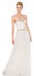 Strapless Sweetheart Neck Long Formal Prom Dress in White