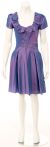 Classic Modest Short Party Dress in Dark Lilac