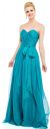 Main image of Strapless Sweetheart Neck Chiffon Long Formal Prom Dress 