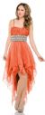 Main image of Spaghetti Straps High-Low Prom & Party Dress