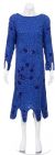 Main image of Medium Length Cowl Neck Back Hand Beaded Dress