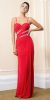 Main image of Sweetheart Pleated Formal Evening Gown with High Slit