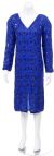 Main image of Tea Length Full Sleeves Pull Over Dress with Front Slit