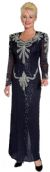 Main image of Bow Beadwork Full Length Evening Gown