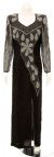 Main image of Petal Designed Long Sleeve Evening Gown