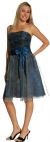 Main image of Strapless  Ribbon Bow Party Dress