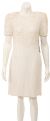 Tea Length Sequin Beaded Dress in Ivory