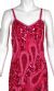 Spaghetti Straps Long Sequined Formal Dress in closeup