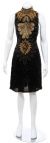 Main image of Turtleneck Sleeveless Short Dress with Sequined Bodice