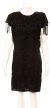 Main image of Knee Length Formal Cocktail Dress with Hanging Beads