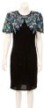 Main image of Keyhole Back Knee Length Sequined Formal Party Dress