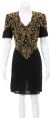 Main image of Falling Flowers Hand Beaded and Sequined Dress