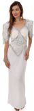Main image of Half Sleeves Sequined Formal Mother of the Bride Dress
