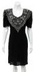Main image of Half Sleeve Fully Beaded Sequined Formal Dress.