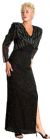 Main image of Silver Bead Accent Full Length Gown